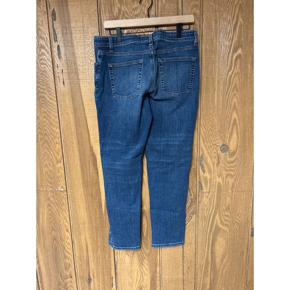 Eileen Fisher 98% Organic Cotton 2% Spandex Tapered Legged Denim Jeans Size 10 - Picture 5 of 9